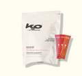 Bolsa de K2O Advanced Skin Hydration Mix junto a tres sobres de sabor